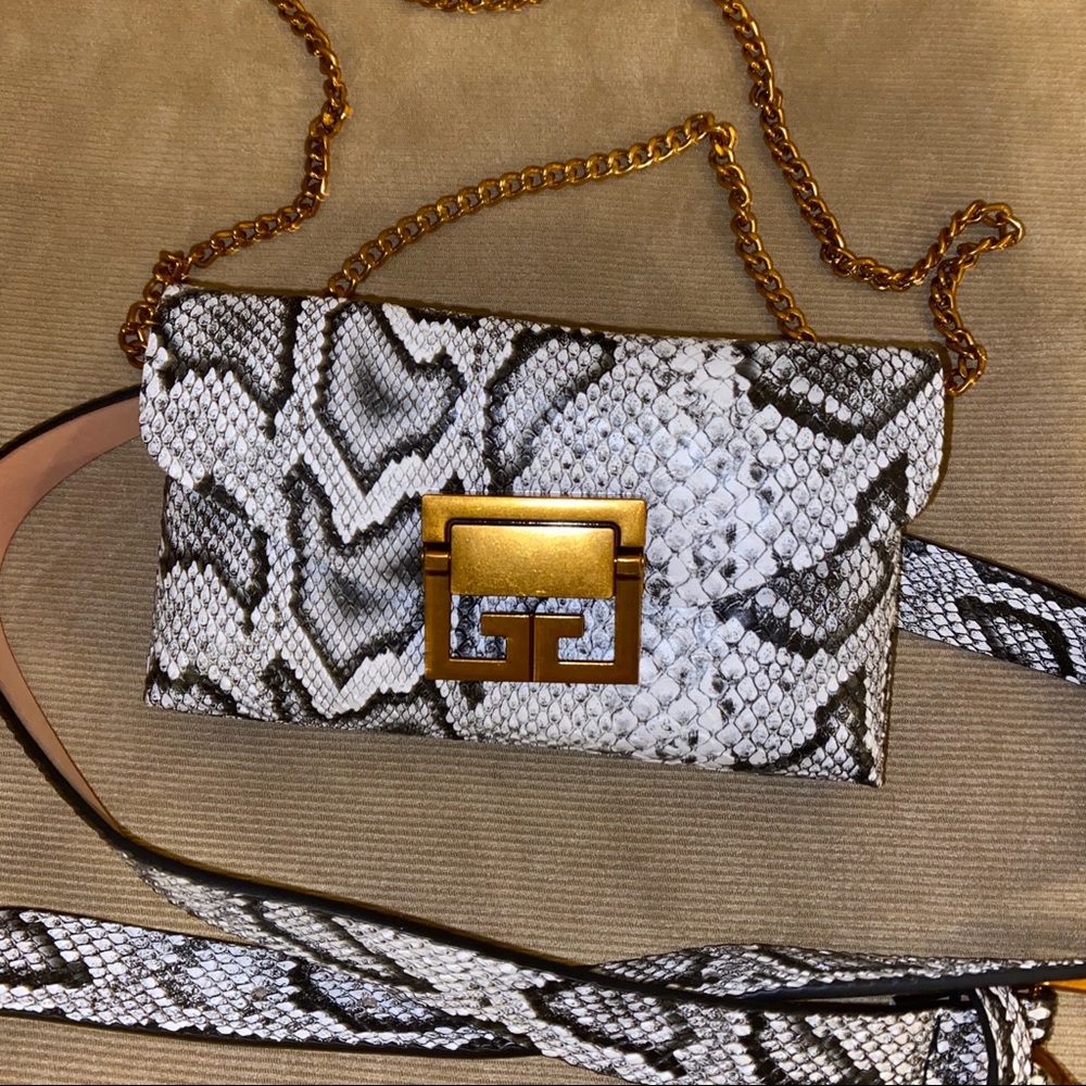 2 IN 1!! Fanny Pack & Shoulder, Snake Pattern Bag